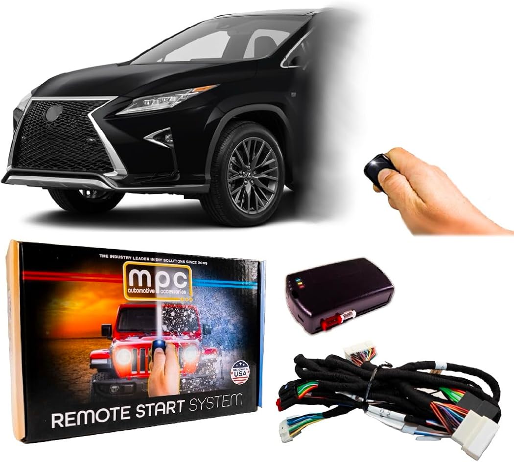 MPC Complete Plug-n-Play Factory Remote Activated Remote Start Kit Compatible with Lexus RX350 2016-2019 - w/T-Harness