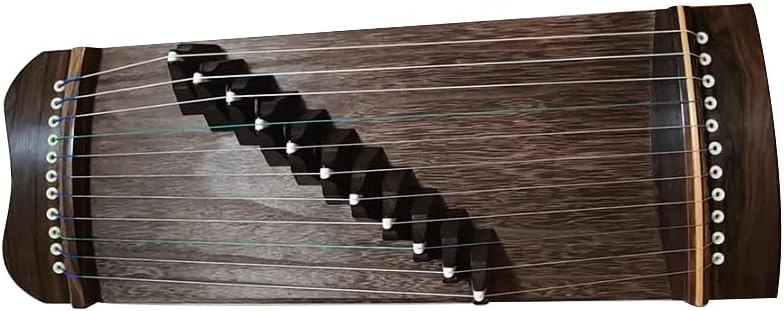 50CM/11-String Portable Small Guzheng, Steel Nylon Strings, Including Storage Bag
