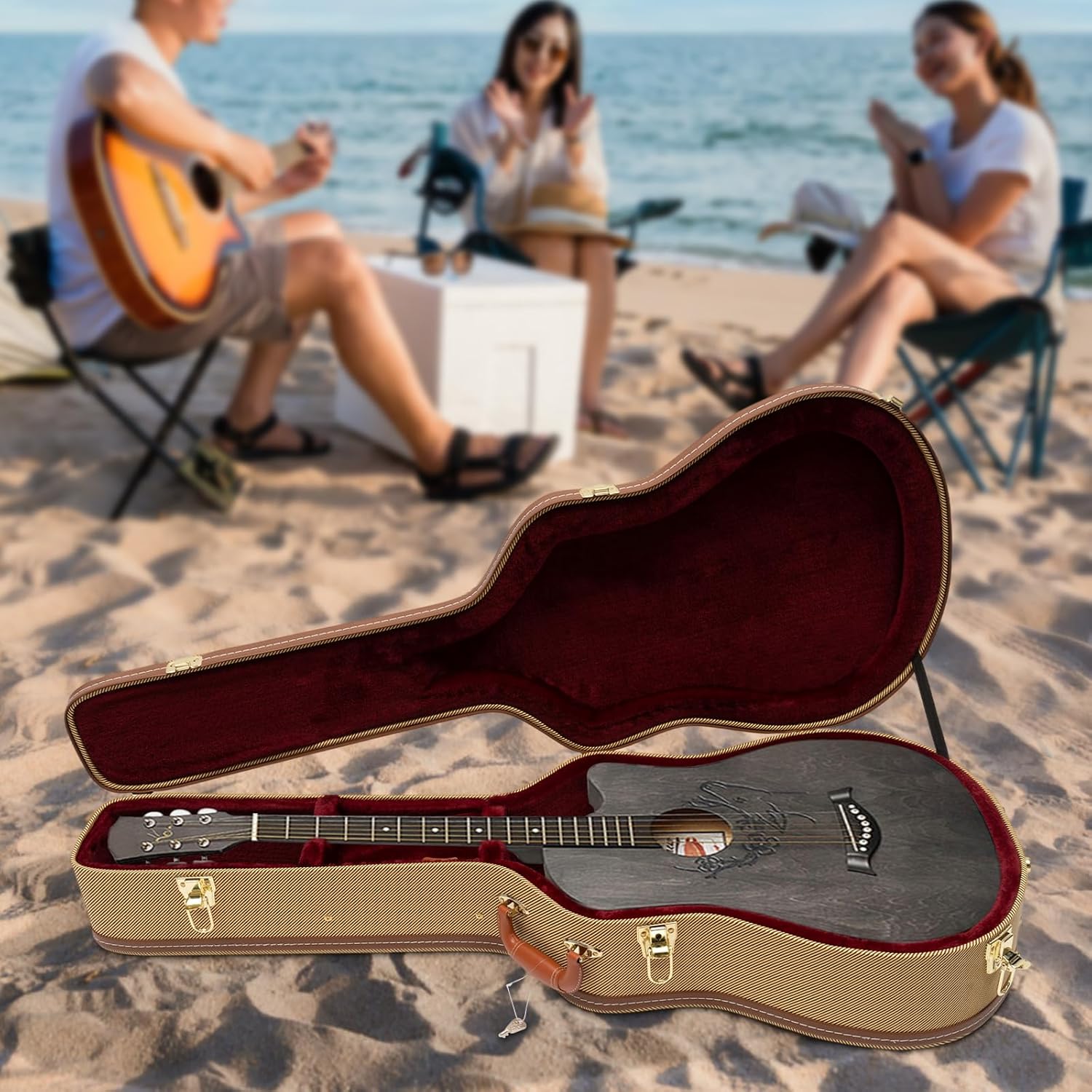 Wooden Electric Guitar Hard Case for Les Paul - 41