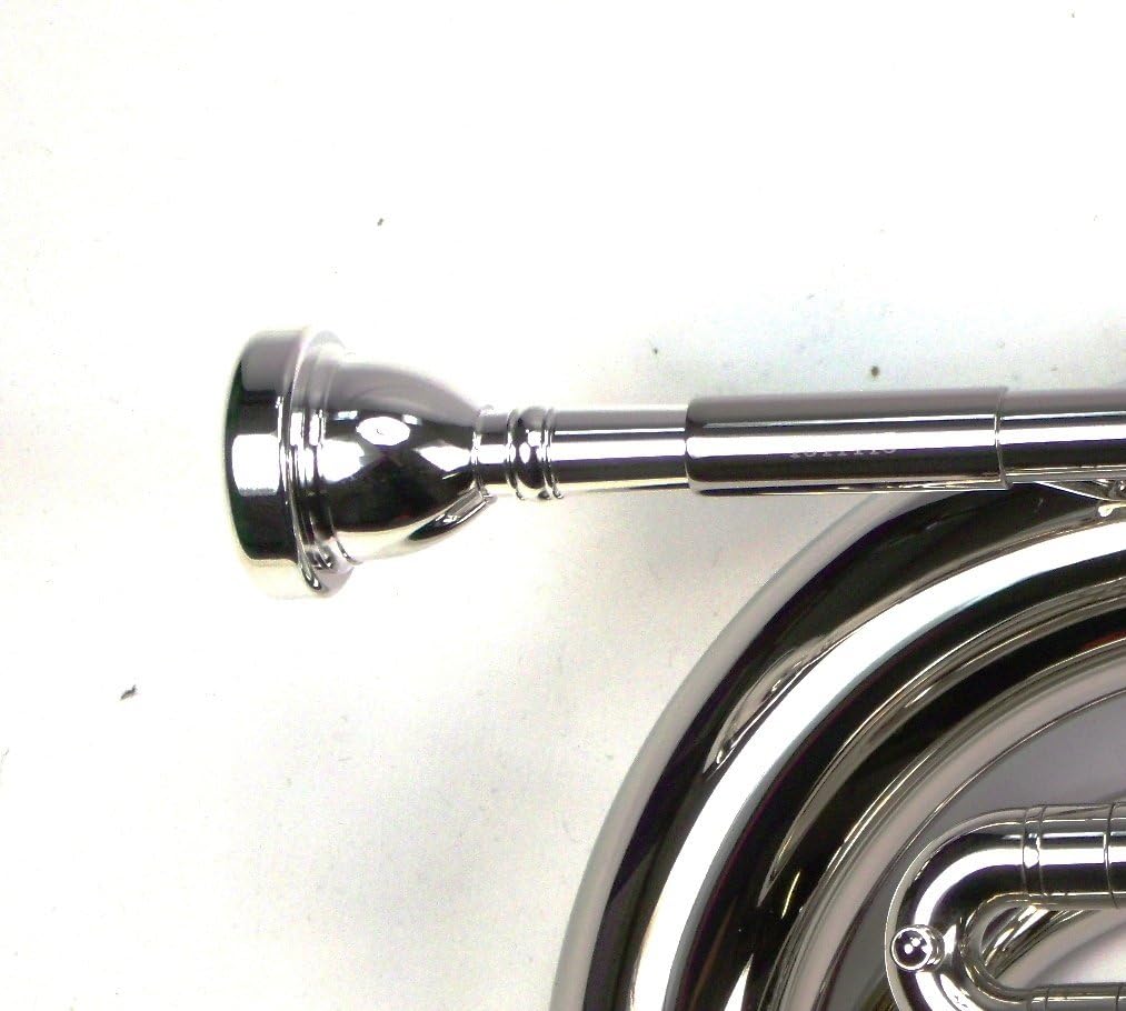 Advanced Monel Pistons Marching Baritone Key of Bb w/Case & Mouthpiece-Nickel Plated Finish