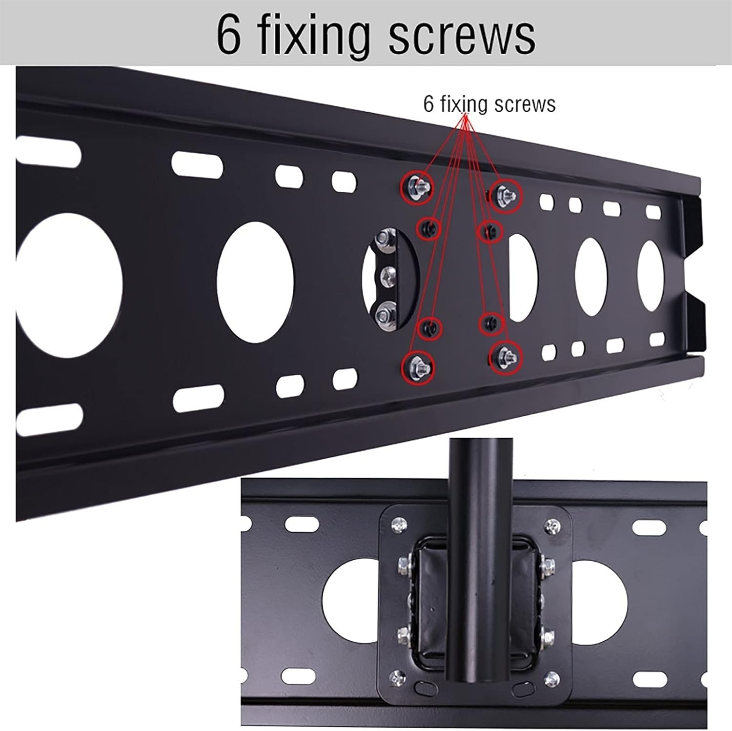 tv Wall Mount Ceiling TV Mount Bracket, 360° Rotation Tilting Swiveling TV Stand, Fits Most 32-70 Inch TVs, Max 600x400mm (Size : 1.1-1.8m) (1.1)