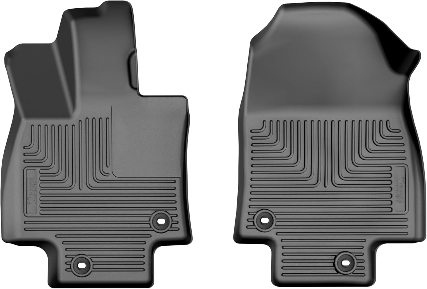 Husky Liners X-act Contour Floor Mats | Fits 2024 - 2025 Toyota Grand Highlander | Front Row, 2-pc Black - 54261