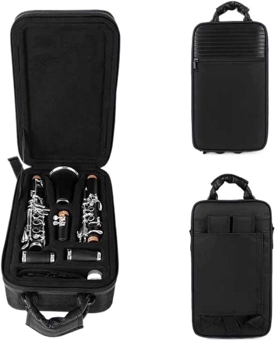 B Flat Bakelite Clarinet Professional Performance Beginner Exam Portable Wind Instrument