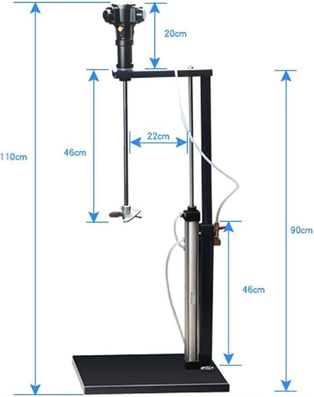 5 Gallon/20L Automatic Lift Paint Stirrer, Pneumatic Paint Mixer, Desktop Vertical Air Agitator, Ink Mixing Stirring Machine for Industrial Paint Mixing