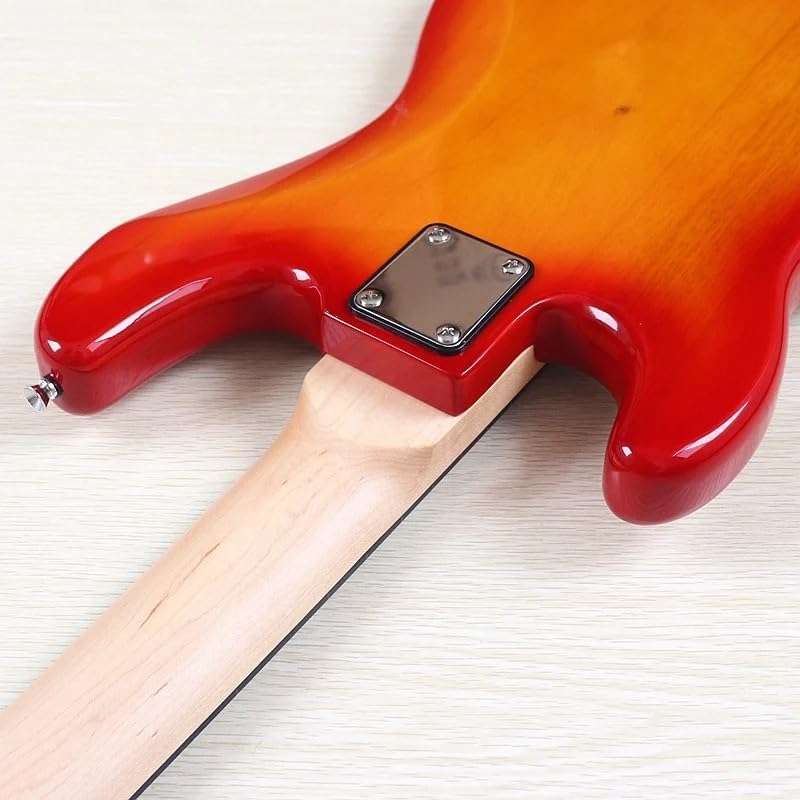 5-String Electric Bass Guitar, 43-Inch Full Size,Canada Maple Neck, 21-Fret Technical Wood Fretboard