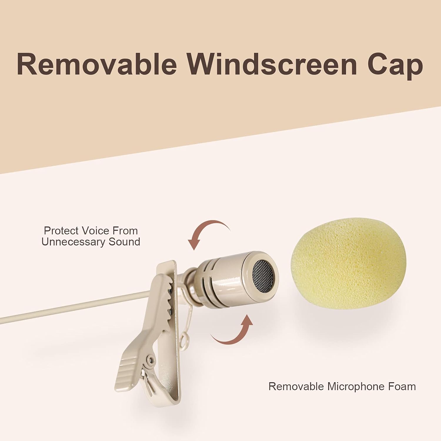 Phenyx Pro Dual Wireless Microphone System PTU-71-2B Bundle with Beige Color Lavalier Headset Mic