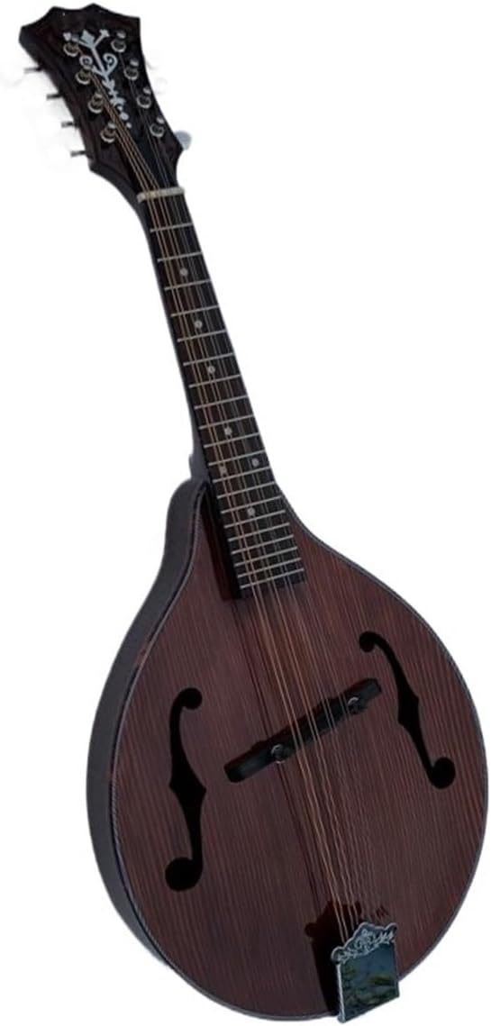 Adult Mandolin Musical Instrument Full Solid Handmade Mandolin String Instrument Coffee Color Wood Material