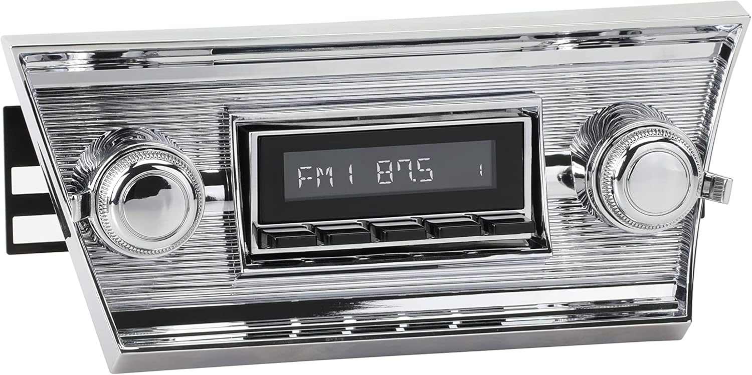 Motor 2 Radio with Chrome Face, Black Pushbuttons, Bezel, and Knobs Kit HCB-M2-01113-03-73