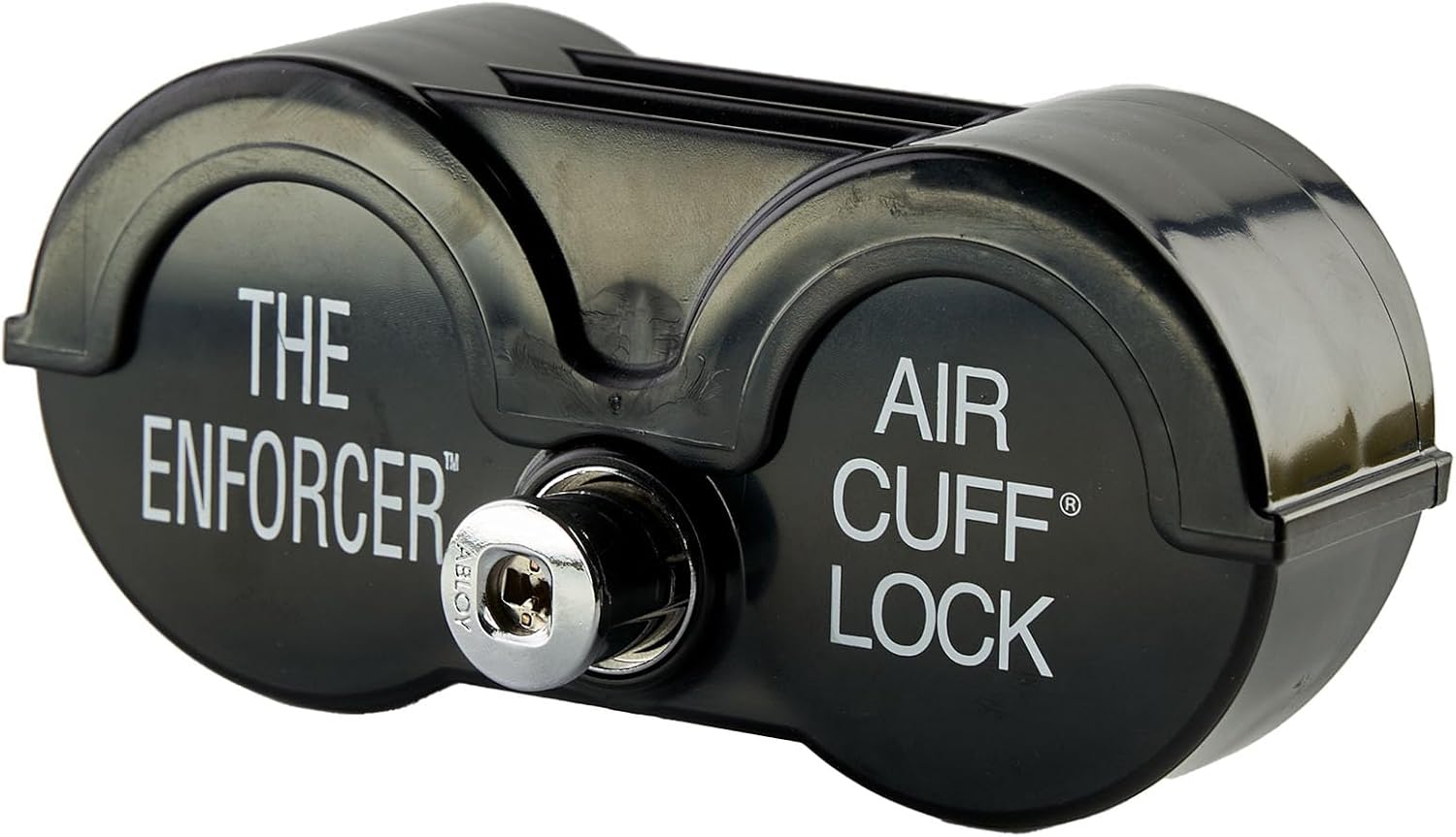 Enforcer 3030 Air Cuff Lock - Polycarbonate Truck Air Brake Security w/ABLOY Cylinder - Fits Freightliner Cascadia 2015+, Peterbilt 579/389 2015+, Kenworth T680 2015+, Intl ProStar - Anti-Theft