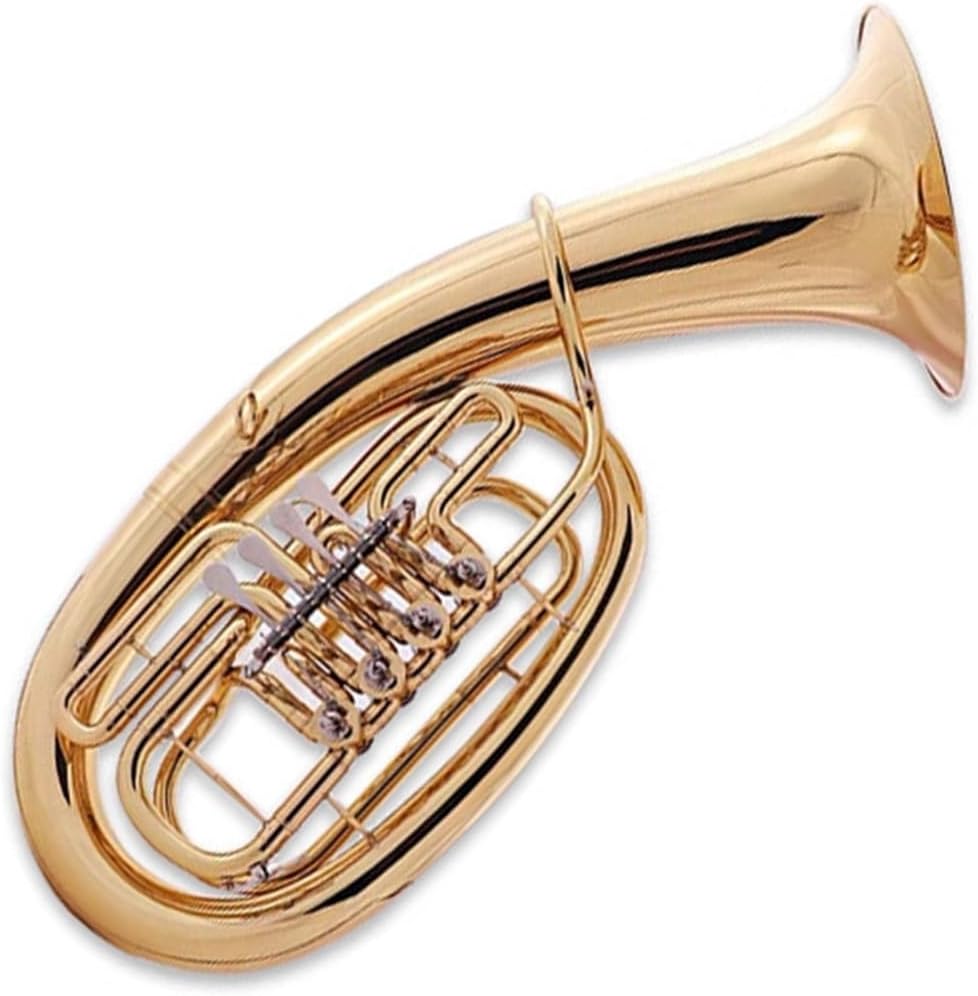 Beginner euphonium Three-flat-key Euphonium Four-flat-key Euphonium Musical Instrument B Flat Beginner Grade Examination Performance Band(Four-flat-key)