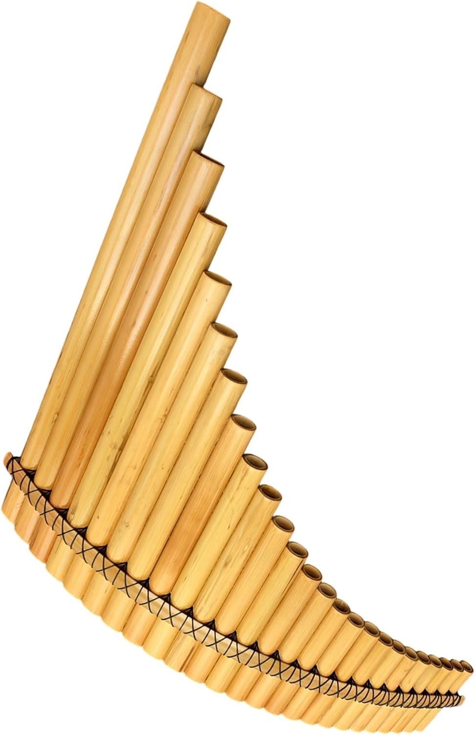 25 Pipe C Key Pan Flute 18 22 25 Pipe G Or C Key Bitter Bamboo Pan Flute Professional Woodwind Practice Instrument(25 tube)