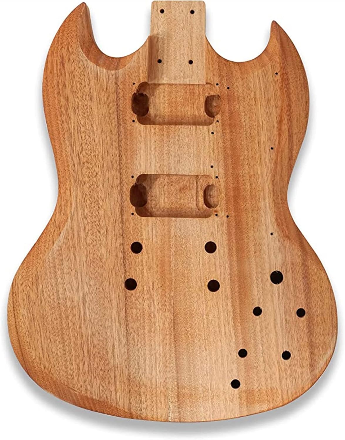 DIY Electric Guitar Kit Hand-Polished Mahogany Body Rosewood Fingerboard Electric Guitar Assembly Complete Parts Kit