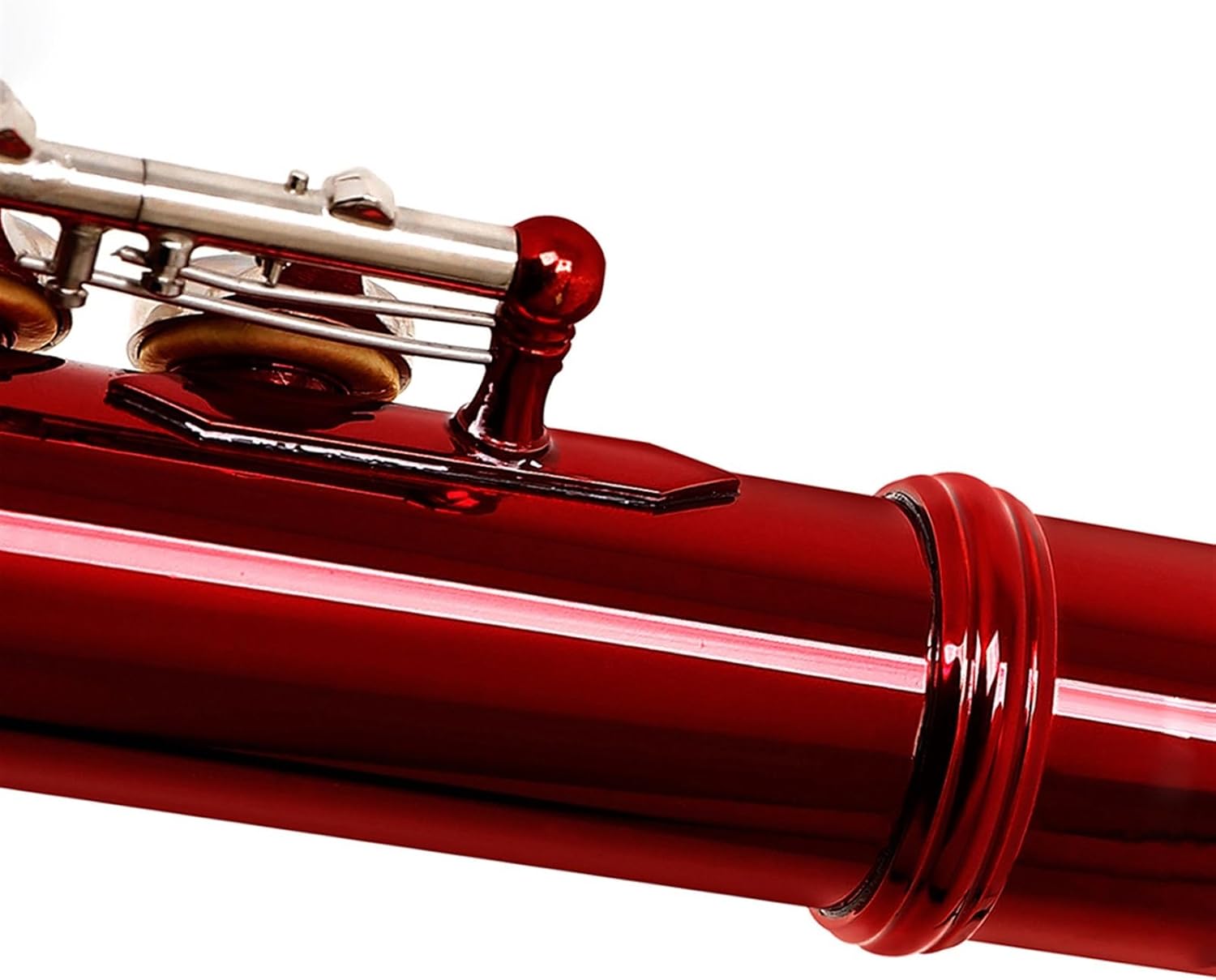 Flute 16 Hole Flute W/E Key Woodwind C Note Nickel Plated Silver Key Cupronickel Flute Flutes Musical Instruments