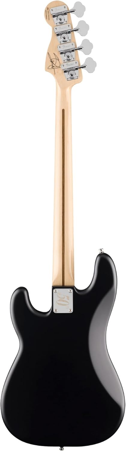 Fender Limited Edition 50th Anniversary Steve Harris Precision Bass Guitar with Maple Fingerboard (Satin Black)