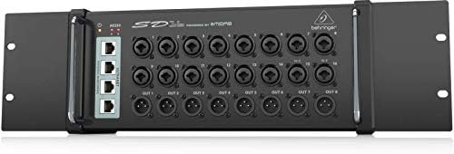 Behringer SD16 I/O Stage Box with 16 Remote-Controllable Midas Preamps, 8 Outputs, AES50 Networking and ULTRANET Personal Monitoring Hub