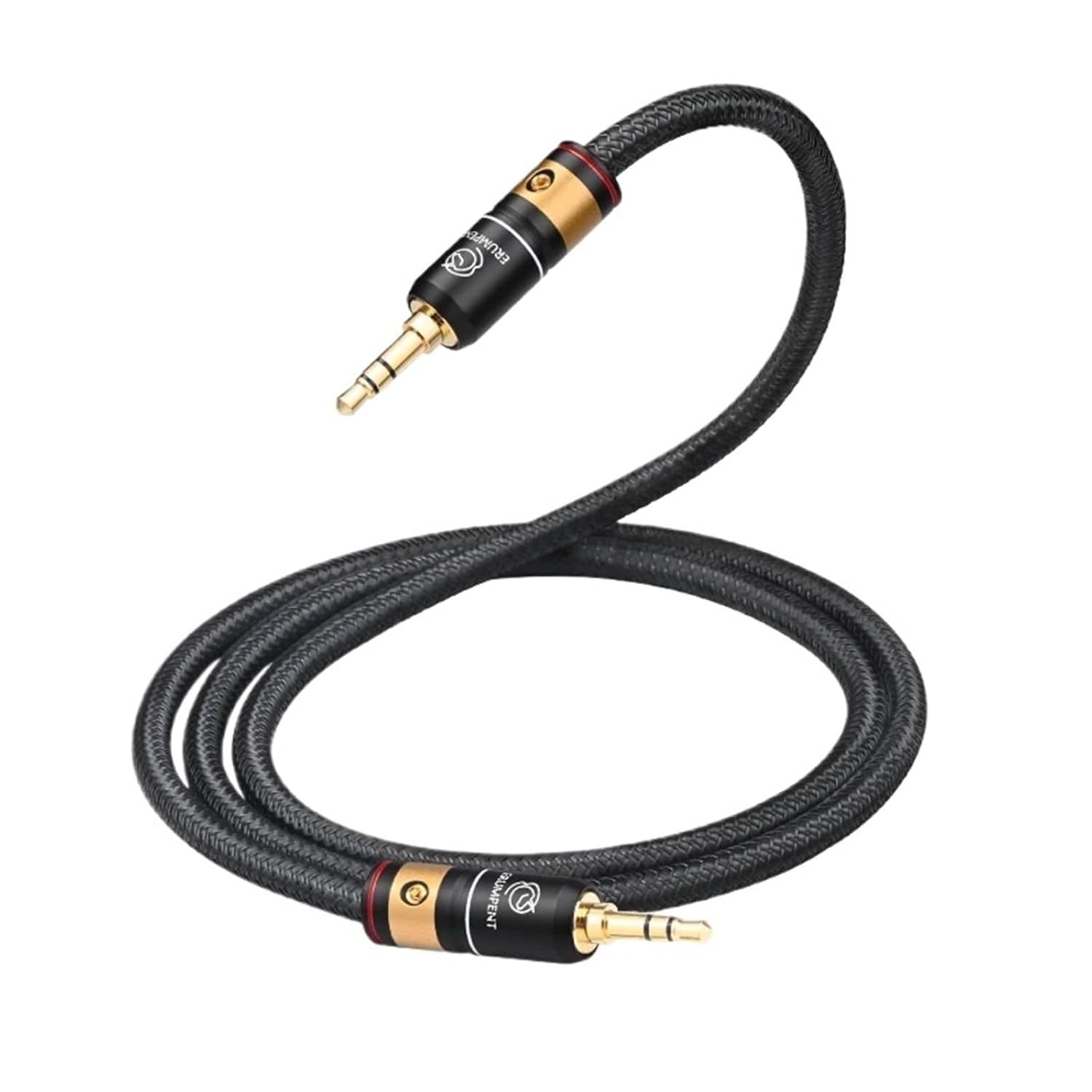 Hi-end OCC HiFi 3.5mm 90 Degree Aux Audio Cable Double Shielding Stereo 3.5mm Jack Male to Male for Phone Amplifier Mixer(3.5 m)
