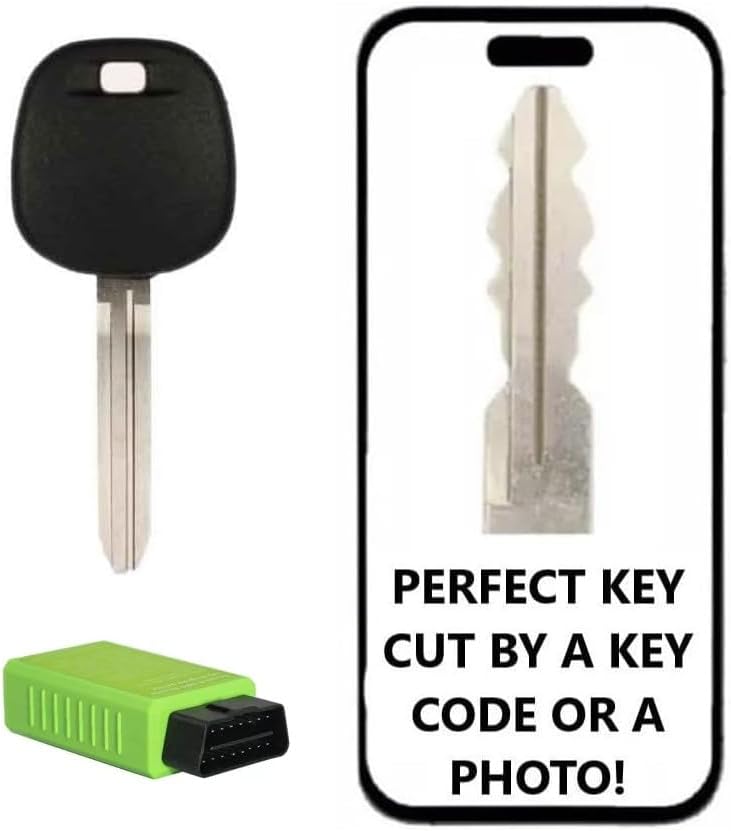 Key Cut Service for 2 Keys + 5 Button Remote Keyless Entry FCC ID: GQ43VT20T + Transponder Key G Chip for Toyota Tacoma, Highlander, Sequoia, Sienna, Tundra 2010 - 2017 + Programmer / PN :89742-AA040