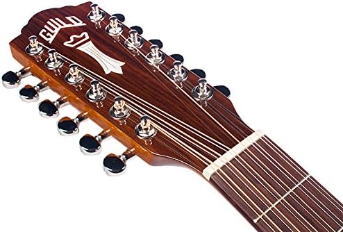 Guild Guitars Guild D-1212E 12 String Acoustic-Electric Dreadnought All Mahogany Guitar with Polyfoam Case and Accessories, Right Handed NAT-KIT-2