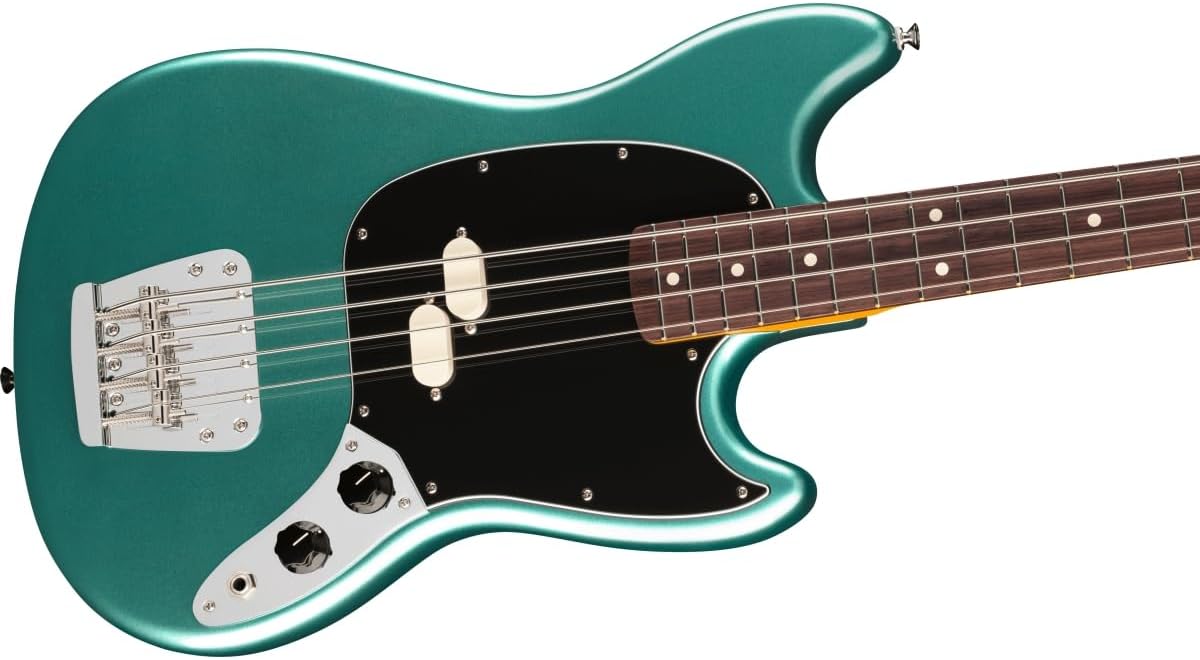 Fender American Professional Classic Mustang Bass - Faded Sherwood Green Metallic, Rosewood Fingerboard