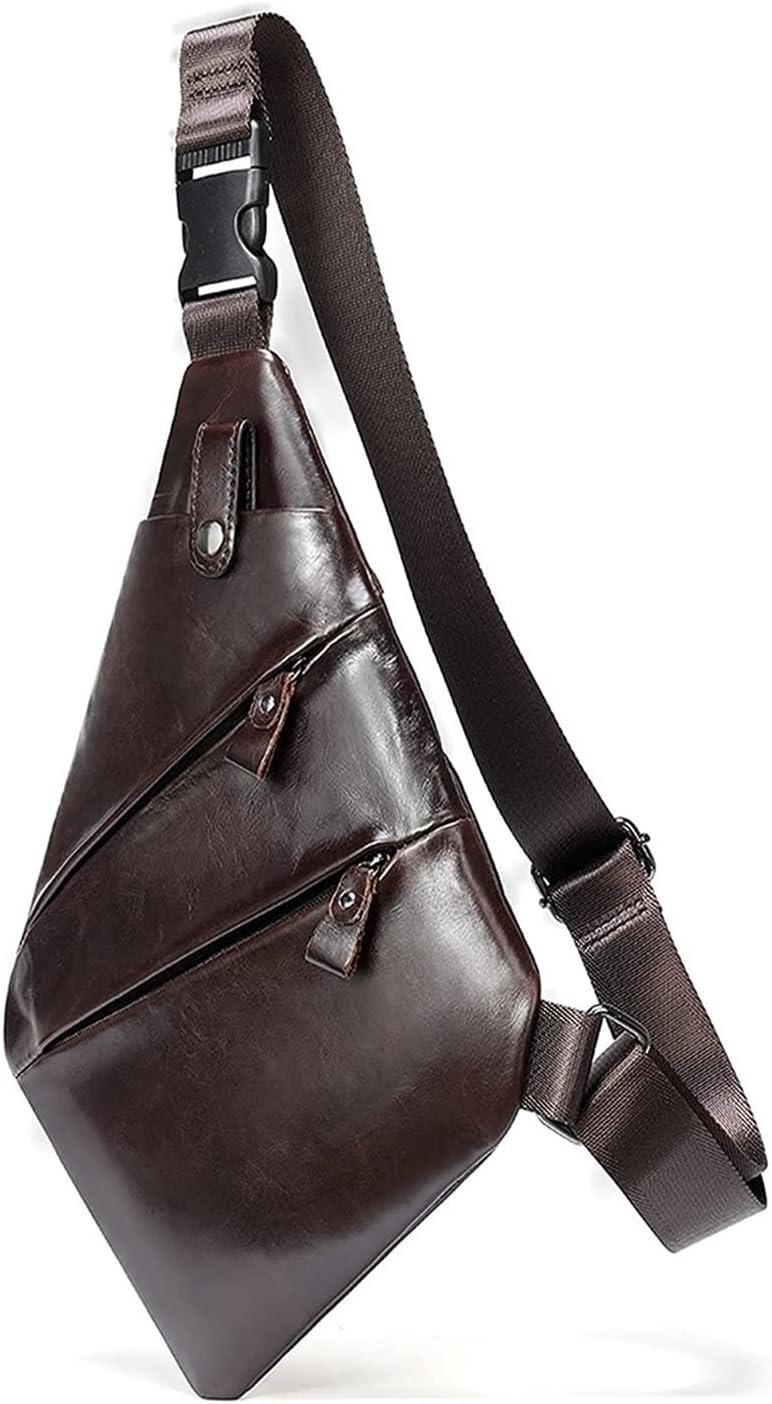 Man Vintage Sling Bag Shoulder Backpack Anti Theft Travel Chest Pack Crossbody Outdoor Rucksack Sports bag