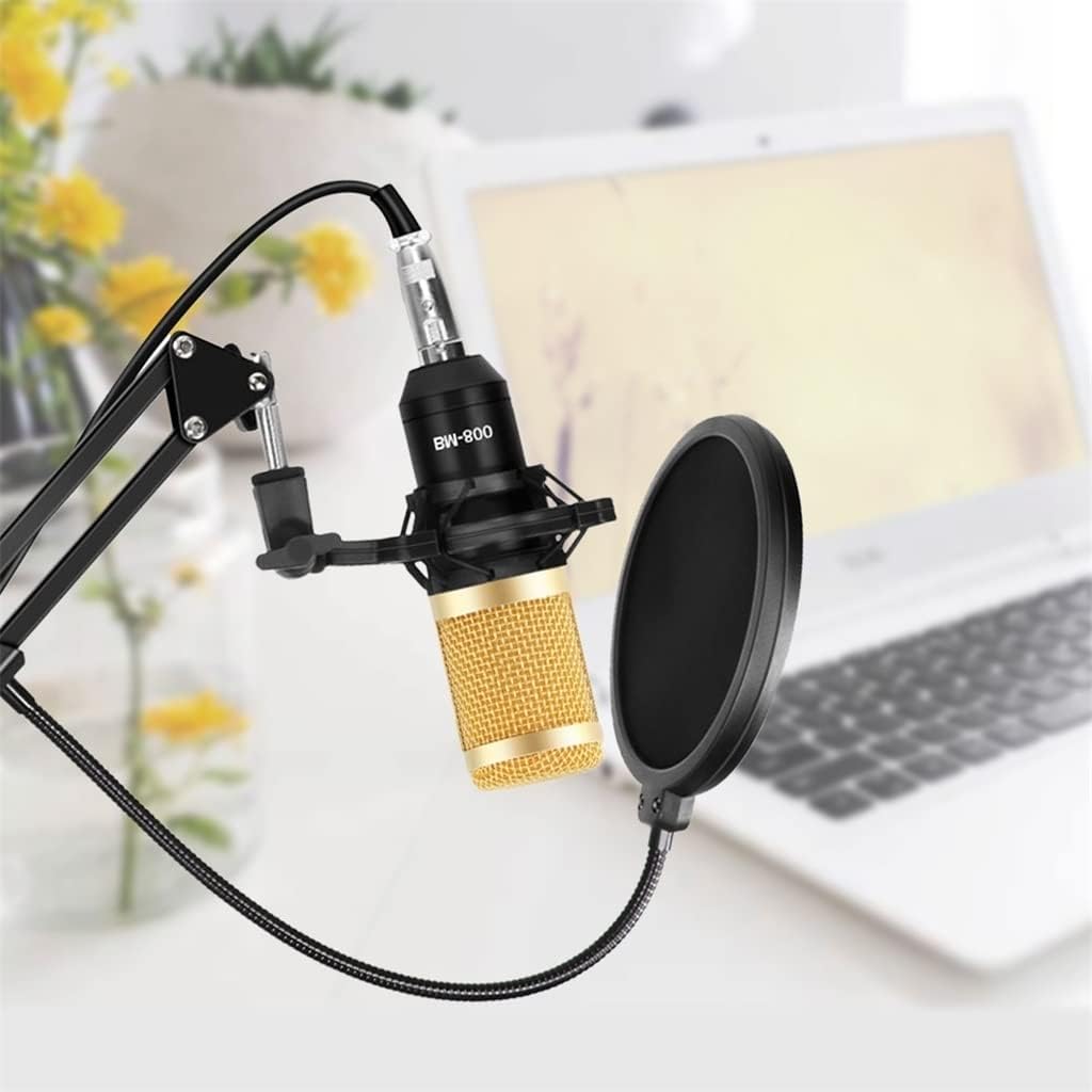 Microphone Sound Card Kit Condenser Microphone for Singing, Gaming, Streaming, Voice Recording, Video Recording, Karaoke with 3.5mm Jack Connectivity