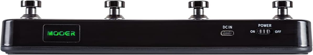 MOOER Ocean Machine II STereo Looper, Delay, Reverb Pedal, 3 Footswitches Ambient Pedalboard with MIDI Ports, EXP