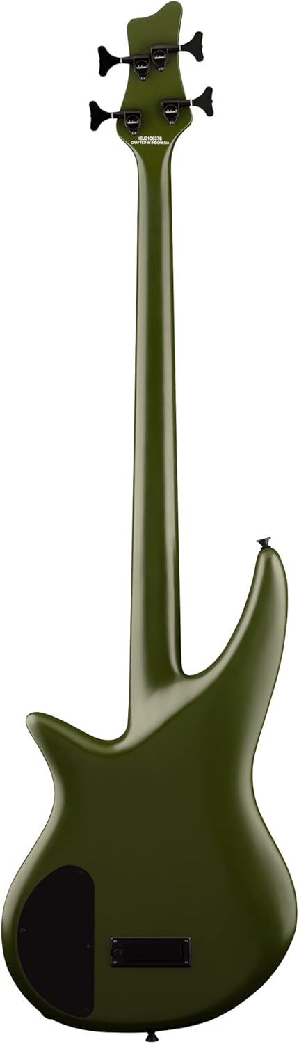 Jackson Spectra Bass SBX IV Bass Guitar - Matte Army Drab Bundle with Instrument Cable, Guitar Strap, Clip-on Tuner, Picks, and Austin Bazaar Instructional DVD