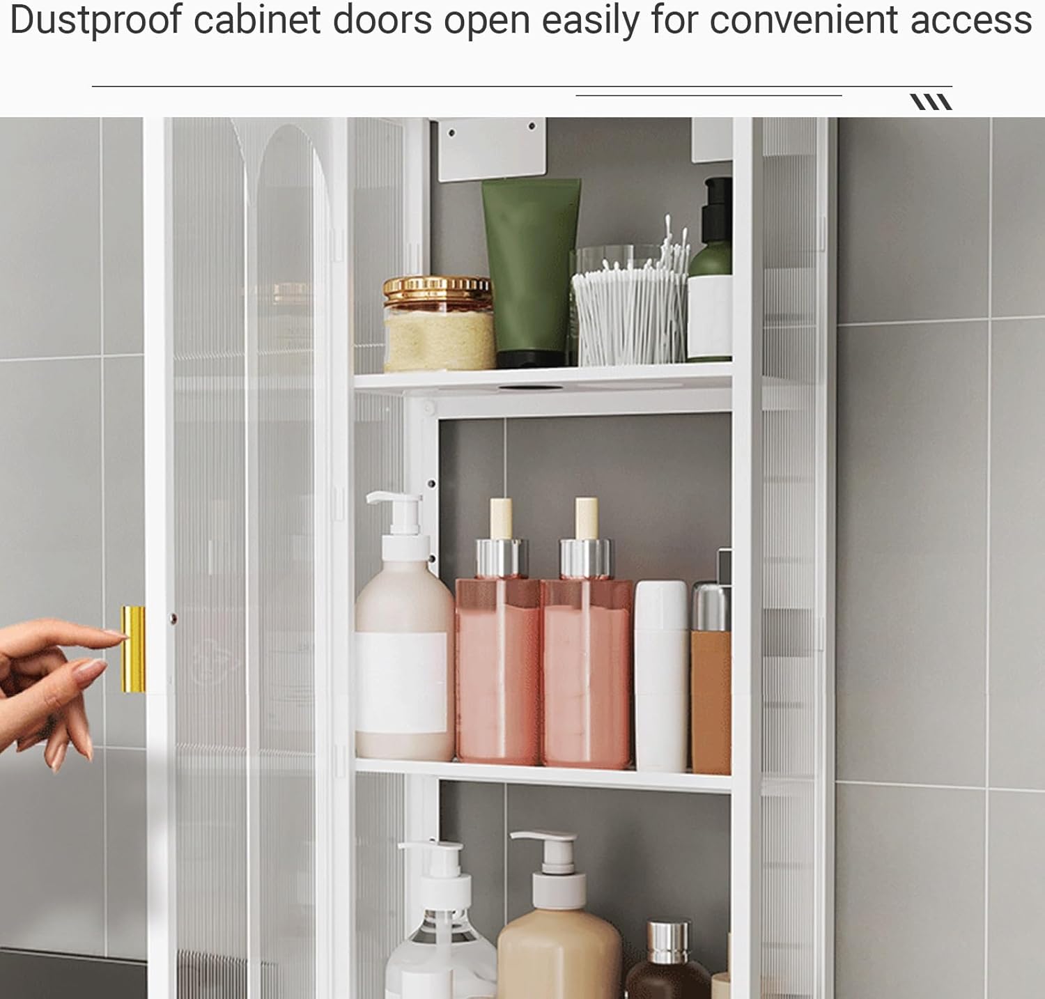 Corner Kitchen Wall Mounted Glass Display Cabinet Compact Bathroom Storage Cabinets Wall Mount with Door for Bedroom, Living Room, Bathroom, Kitchen(Black,30*14*34.5CM/11.8*5.5*13.6IN)