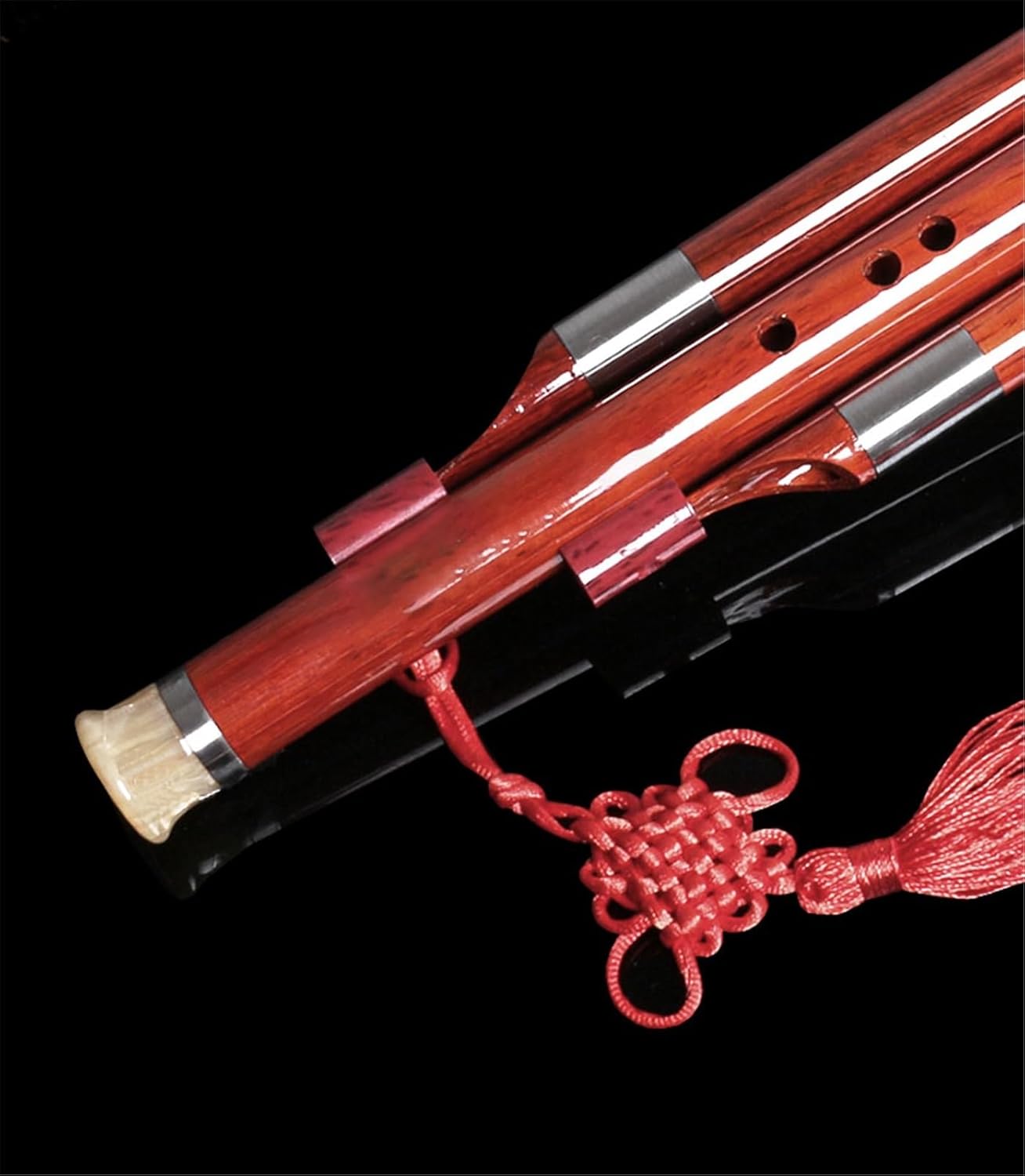 Hulusi flute, Rosewood Ebony Tone Tube Hulusi Instrument C Key B Flat Tone Adult Professional Performance Type(Bb)