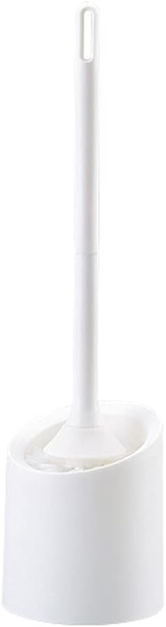 Toilet Brush Toilet Brush and Holder Set, Soft Toilet Brush Holder Cleaning Kit, Wall Mounted Toilet Bowl Brush Holder for Bathroom Toilet Tools (Color : B) (B)