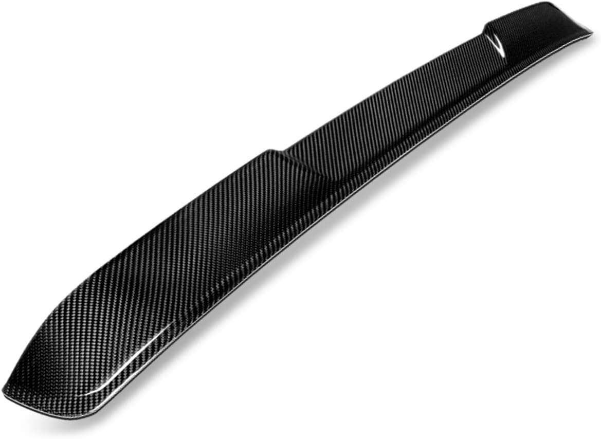 DNA Motoring 2-RSP-7002-CF Black Carbon Fiber STP Style Rear Window Windshield Roof Spoiler Compatible with 2017-2021 Alfa Romeo Giulia