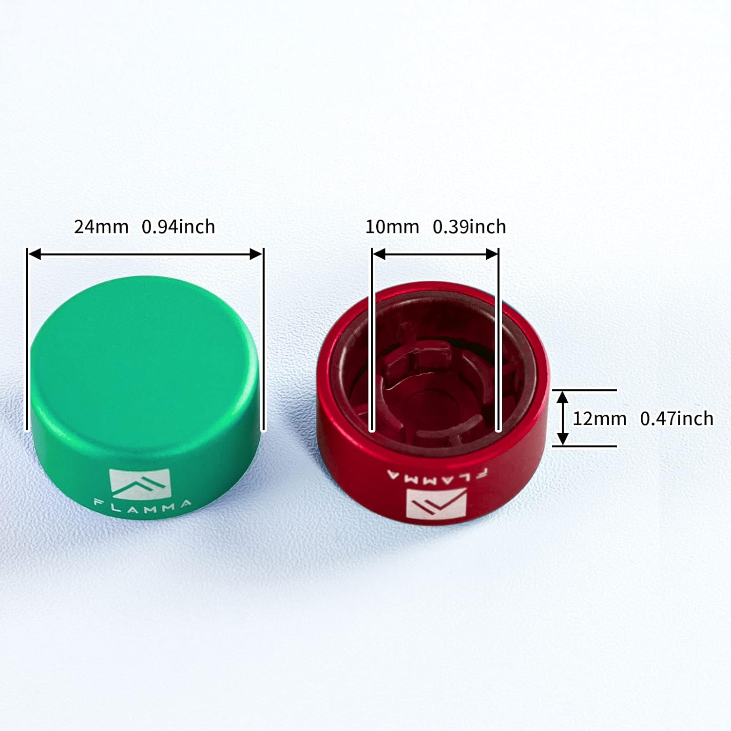 FLAMMA Mini Drum Loop Pedal with 10 Pcs Footswitch Toppers Barefoot Pedal Buttons