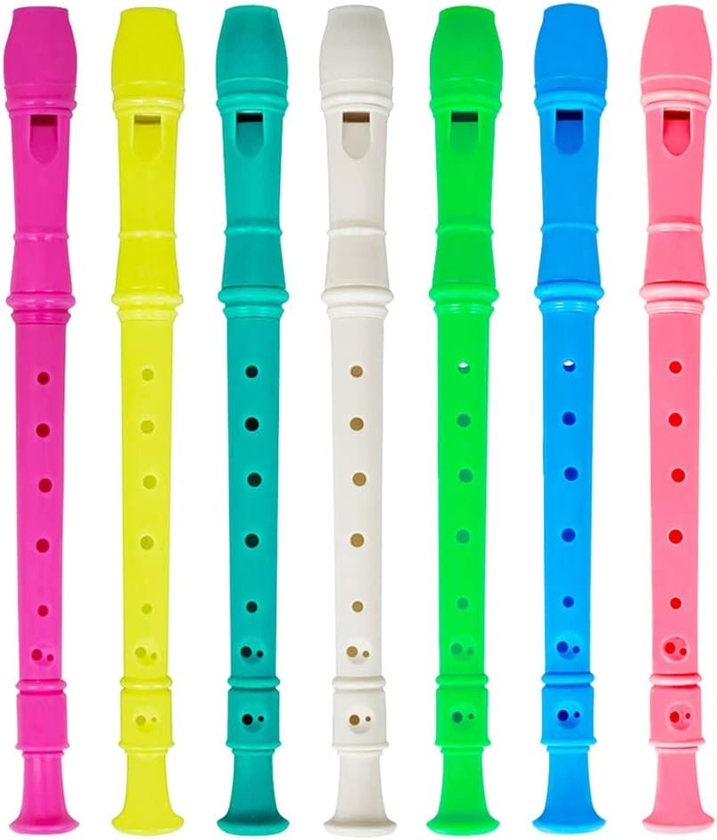 Professional Eight Hole Treble Long Flute Soprano Recorder Clarinet Recorder Flute Woodwind Instruments(A)