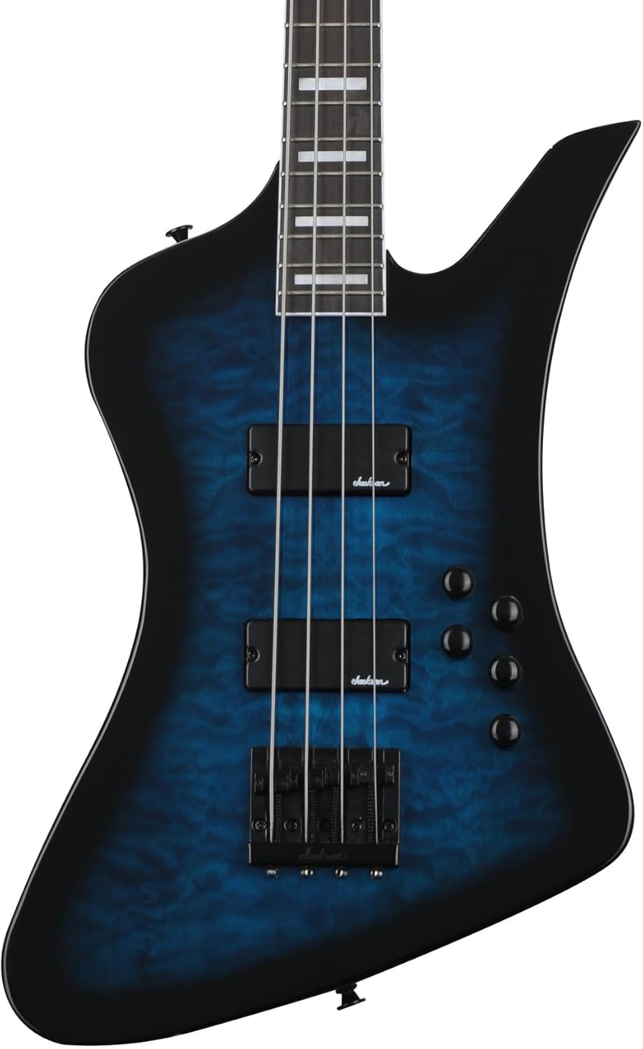 Jackson JS3Q Kelly Bird - Transparent Blue Burst