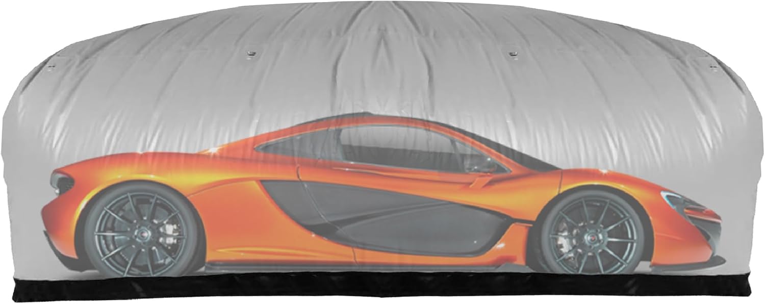 IN THE GARAGE Outdoor Pick Up Truck Shield - Inflatable Cover, Protects from Hail - Outdoor Car Bubble, Inflatable Garage Capsule - Pickup Truck - Car Shield - 22' / 6.7m