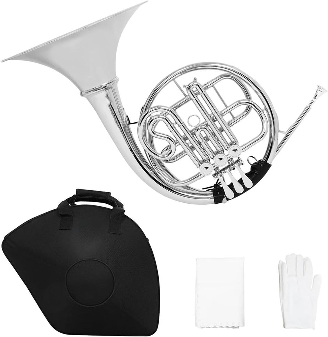 Professional 3 Key French Horn Bb Double Row Brass Instrument