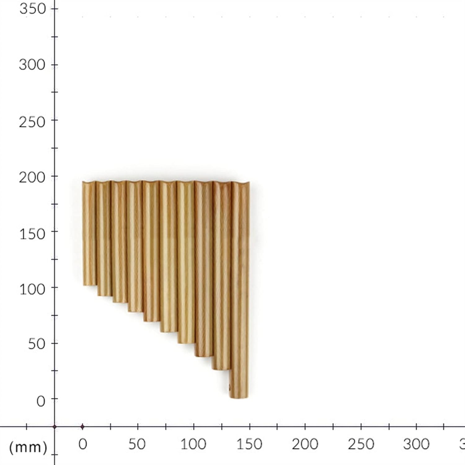 Pan Flute 10 Pipes Natural Bamboo Wind Instrument Panpipe G Key Handmade Pan Flute