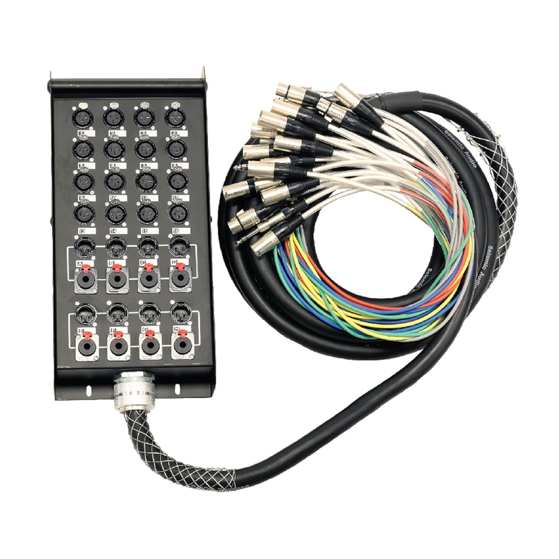 Seismic Audio - 16 Channel 25' Pro Stage XLR Snake Cable (XLR 1/4