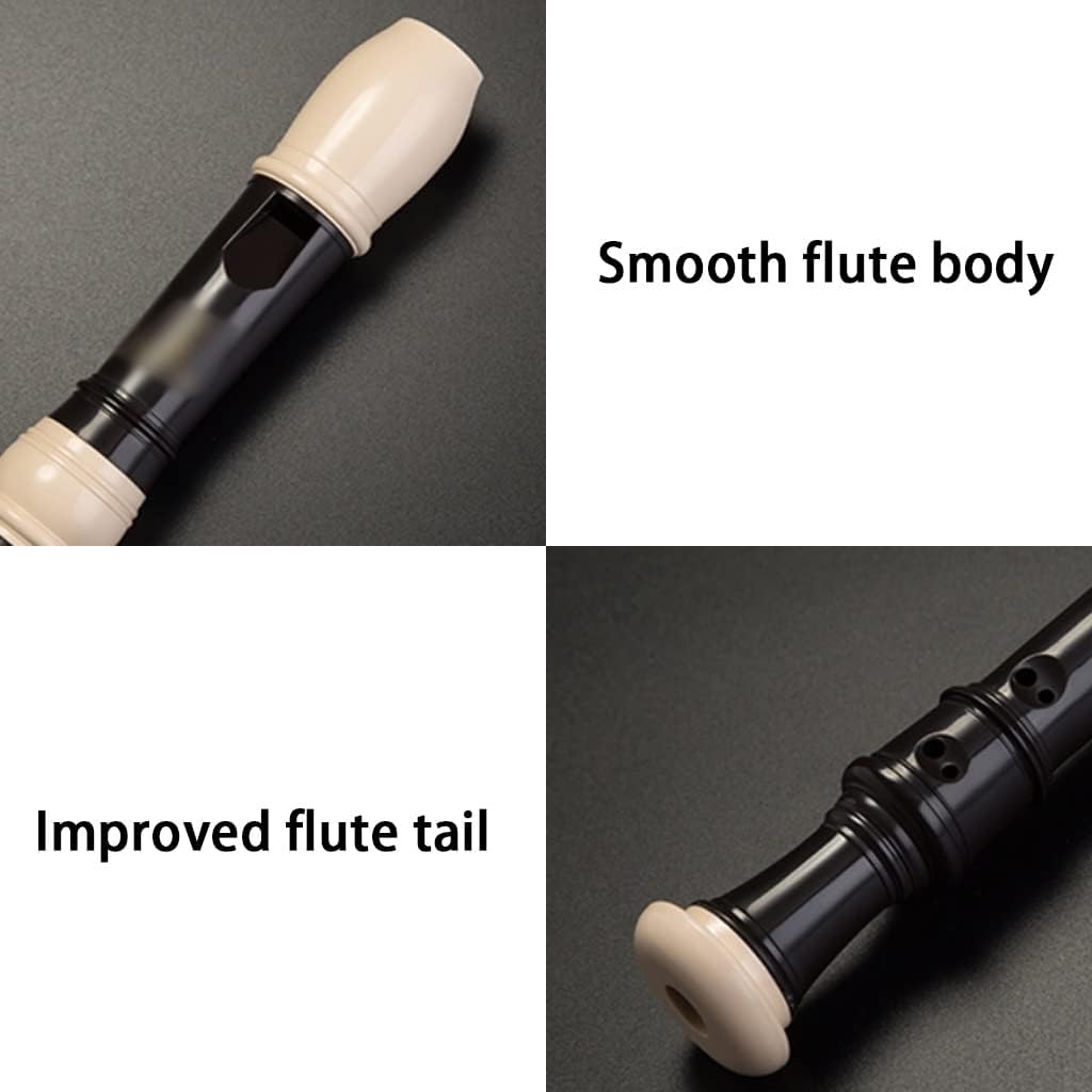 Recorders 8-Hole British Soprano Recorder, Alto Recorder for Student Music Lessons, Concert Performance Baroque Recorders, Flute Instrument with Storage Bag (Color : Baroque, Size : F Key)