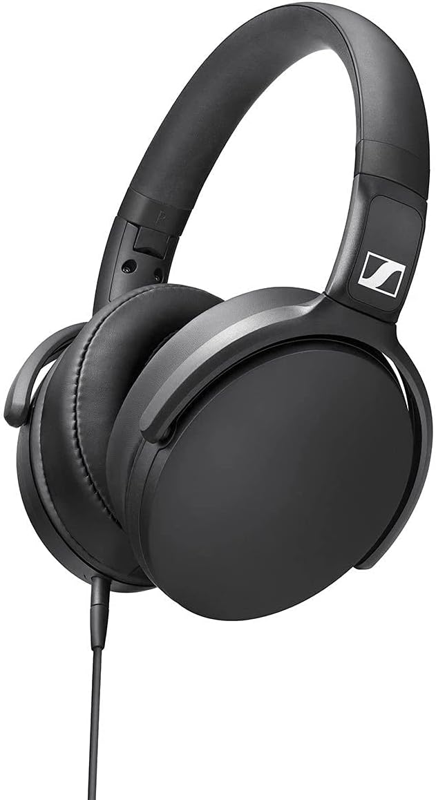 Sennheiser HD 400S - Audiophile Closed Back Headphones with One-Button Smart Remote on Detachable Cable,Black