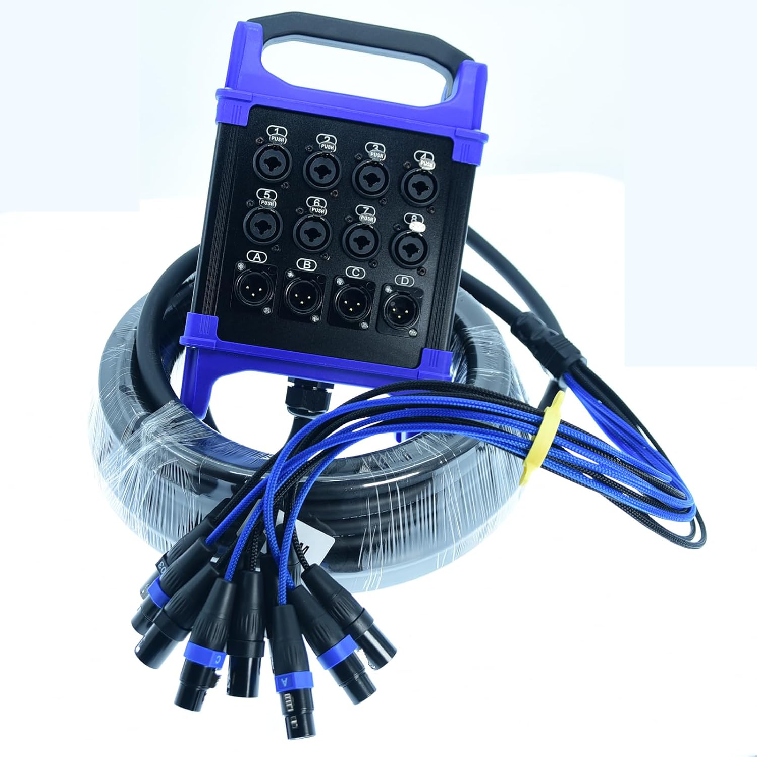 Arklove 8 Send Female 4 Return Male 12-Channel Low Profil XLR 1/4