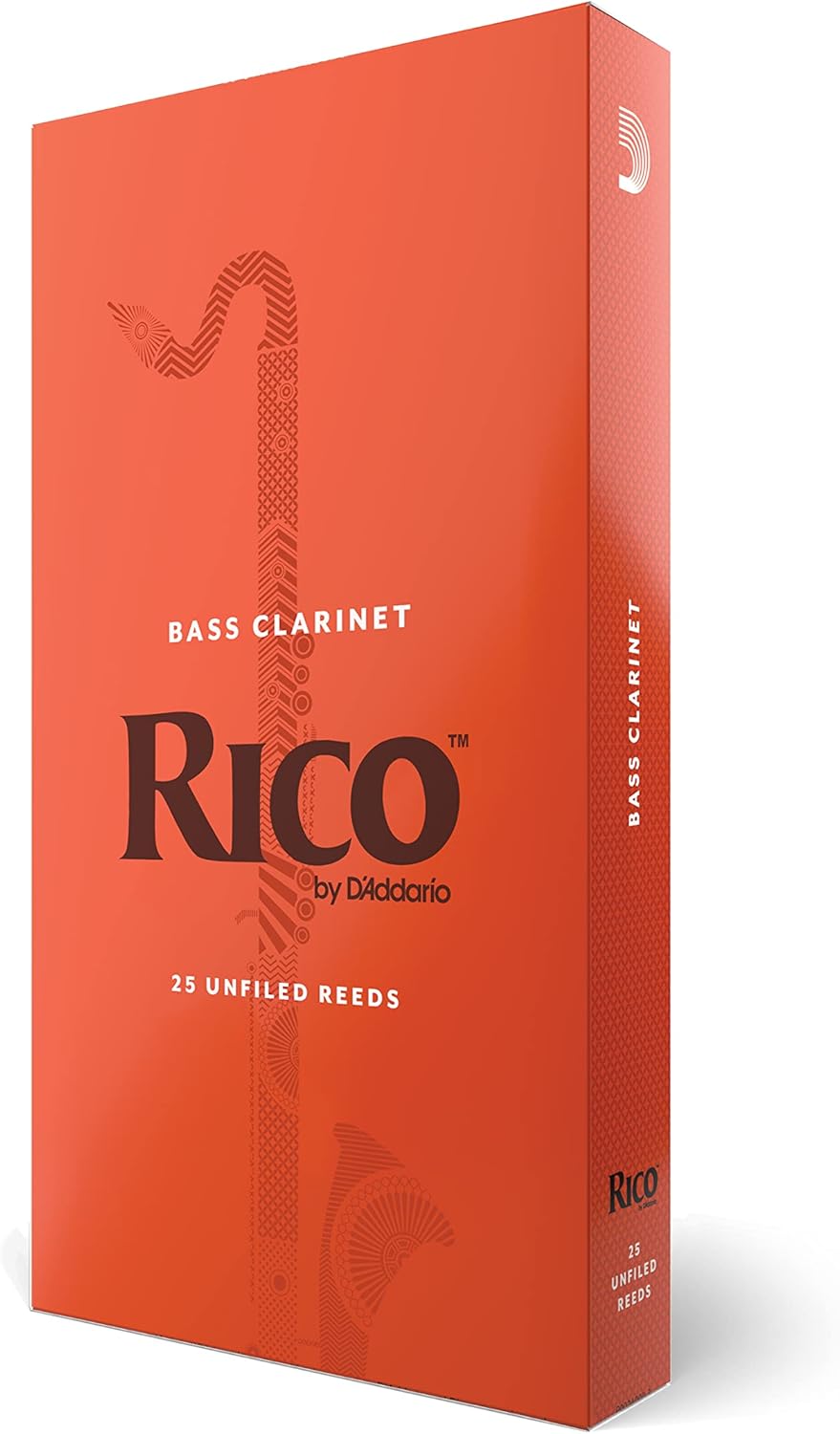 D’Addario Woodwinds - Rico Bass Clarinet Reeds - REA2530 - Strength 3.0, 25-Pack