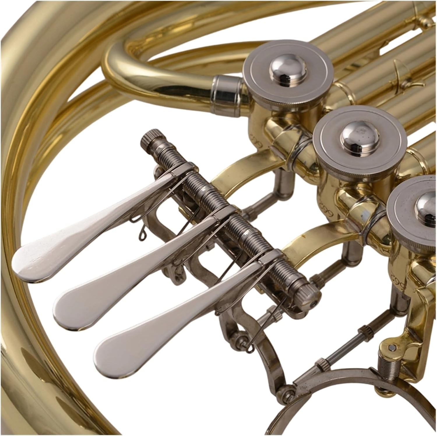 4 Key French Horn French Horn Lacquered Gold B Flat Four Key Single Row Professional Performance Instrument