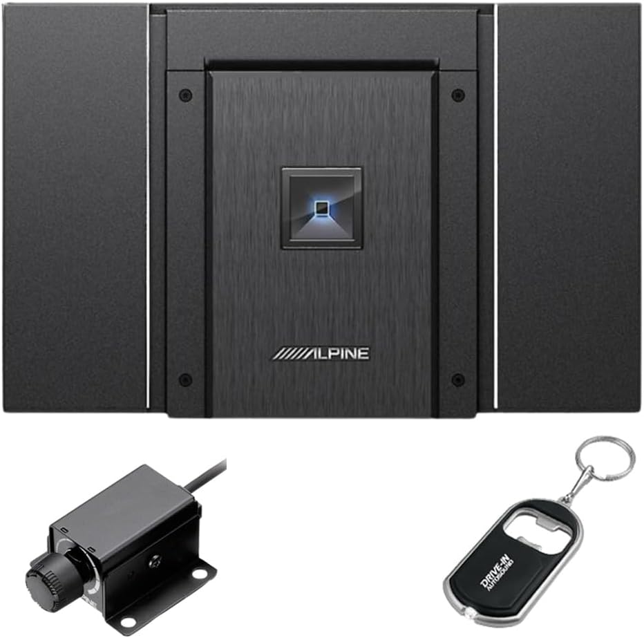 Alpine HDA-M80 Status Series 800W Class D Mono Amplifier with RUX-KNOB.2 Remote Bass Knob