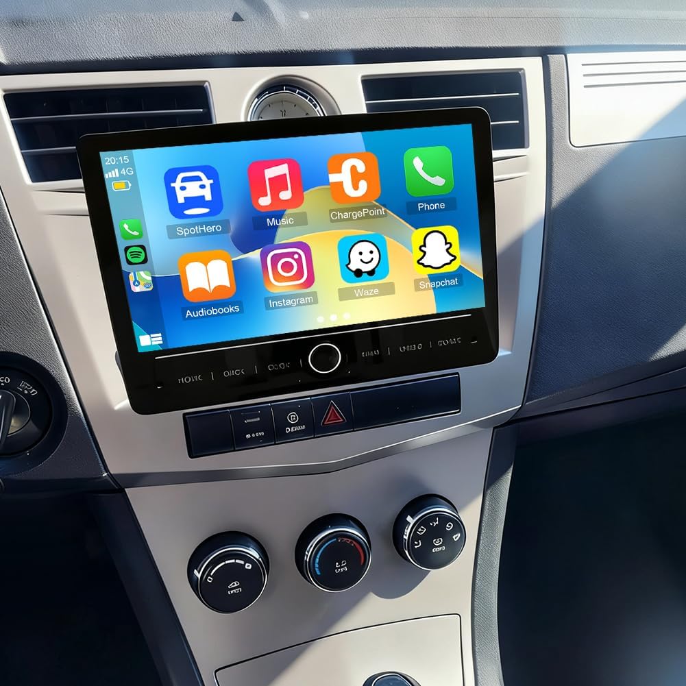 Android 14 Car Stereo for Chrysler Cirrus 2007-2012,10 Inch Double Din Car Radio with Carplay & Android Auto, in-Dash Navigation Radio with BT Mirror Link WiFi FM Radio & Backup Camera-4+64G