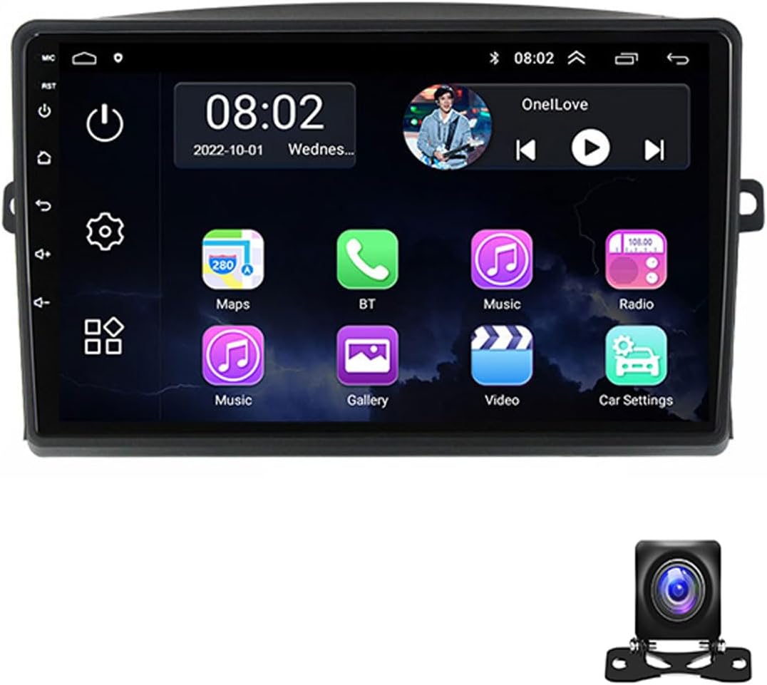 Double Din Car Stereo with Bluetooth, 9 Inch Touch Screen Car Stereo for Toyota Sienna 2004~2010 with 720P Backup Camera, Carplay/Android Auto, DSP, FM Car Radio Receiver,Y2 2g+32g