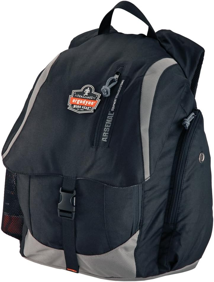 Ergodyne Arsenal 5143 Backpack, Padded Shoulder Straps, Rucksack Design for Maximum Storage, Black