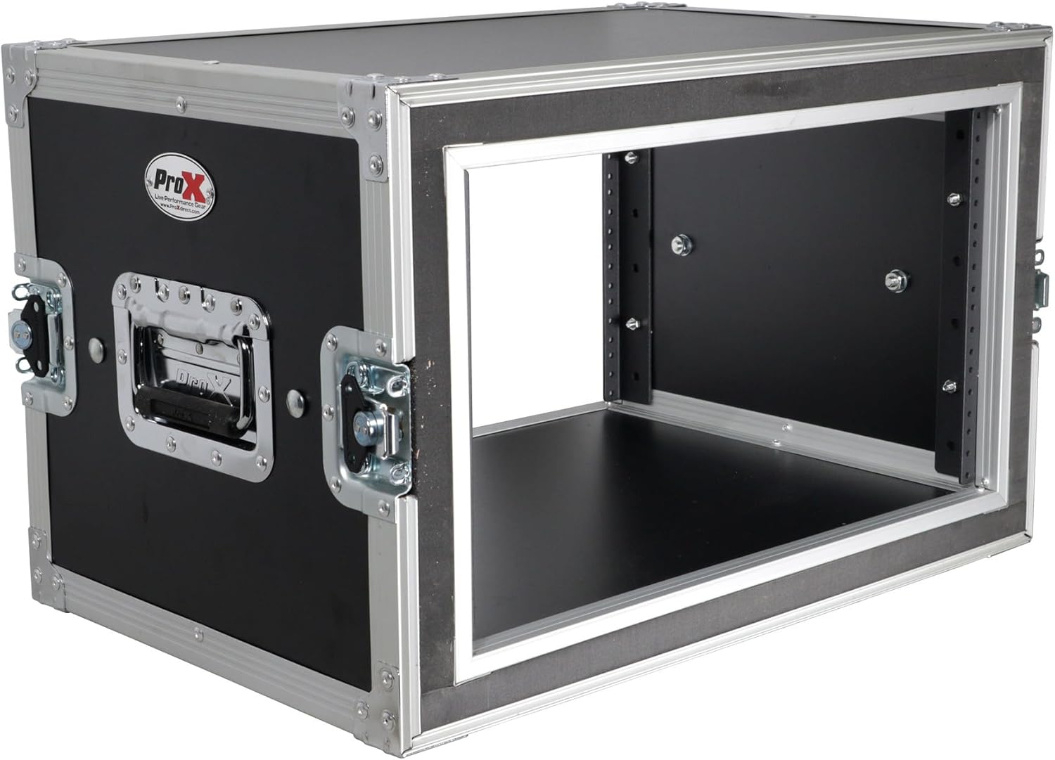 Prox Racing Parts 6 U Space Vertical 10 U Slant Top Load PRO DJ Mixer Rack Flight Road Ready Case T-6MR