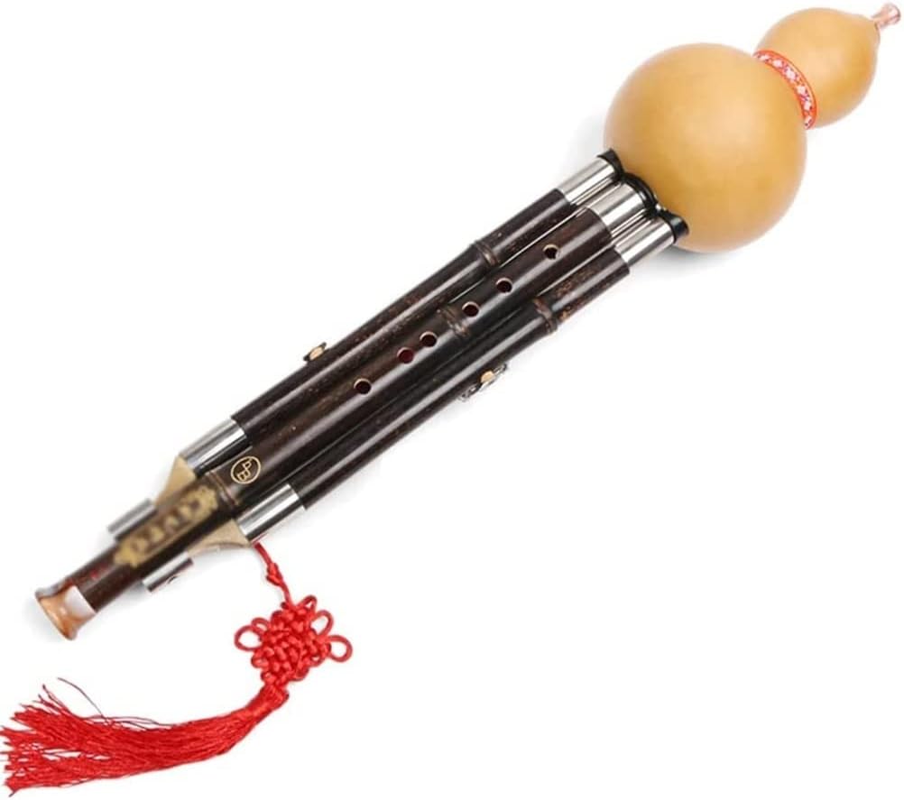 Cucurbit Flute Orchestra Bamboo Musical Instrument Children Adult Cucurbit Flute Professional Playing Cucurbit Piccolo with Crisp Sound (Size : Key G)