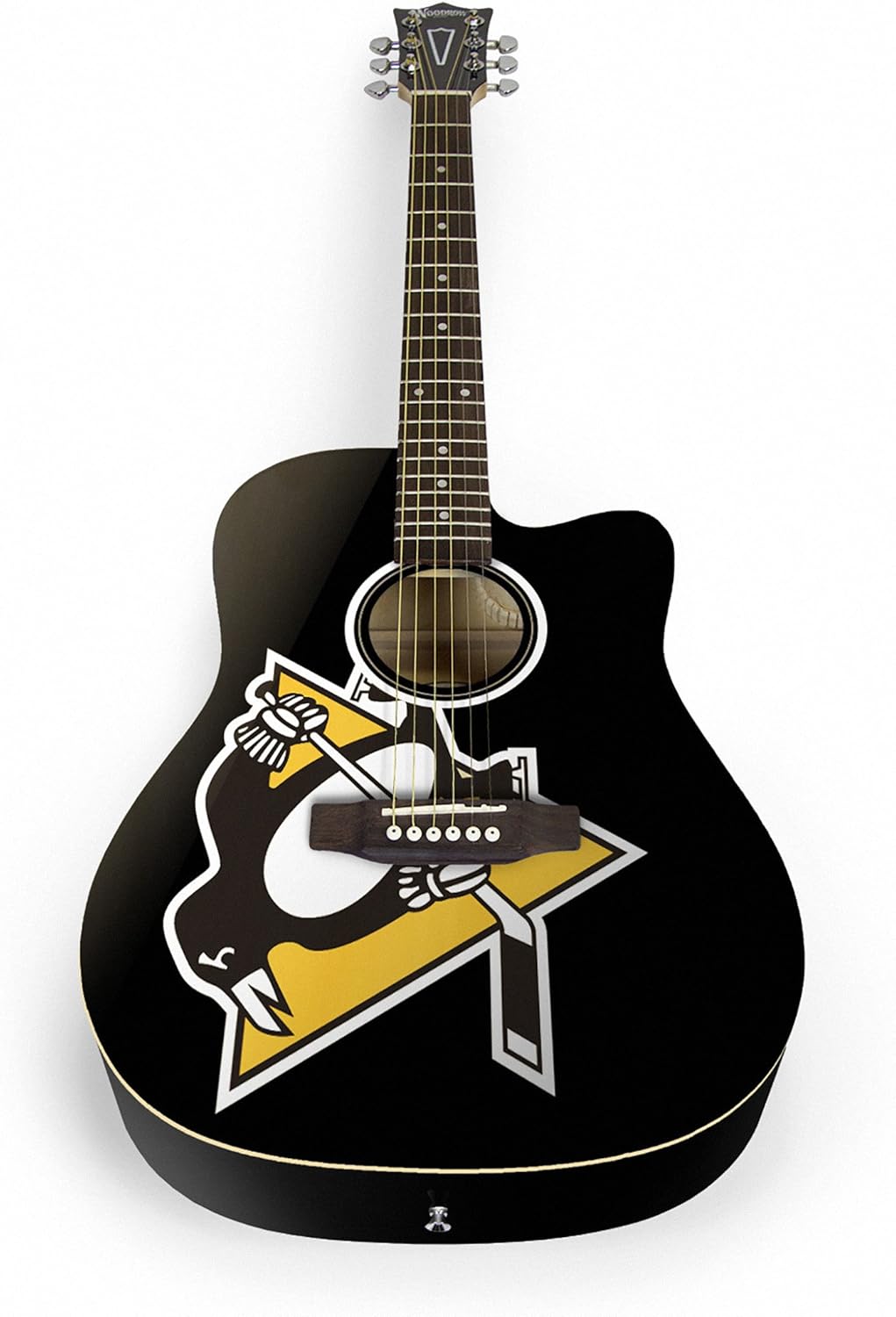 NHL Pittsburgh Penguins Acoustic Guitar
